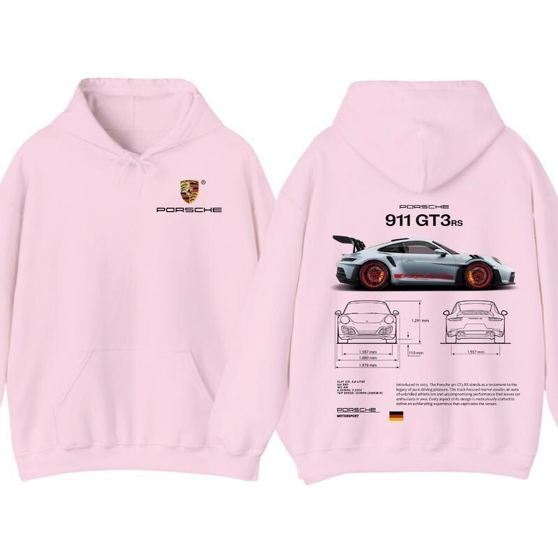 Men's and Women's Hooded Sweatshirt Porsche 911 Gt3 Rs Aesthetic Long Sleeve Hoodie Men's and Women's Hooded Sweatshirt Porsche 911 Gt3 Rs Aesthetic Long Sleeve Hoodie