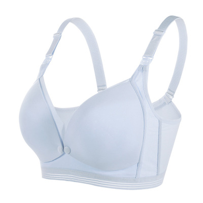 哺乳文胸聚攏月子哺乳産後棉質喂奶內衣胸罩懷孕期哺乳女夏季薄款