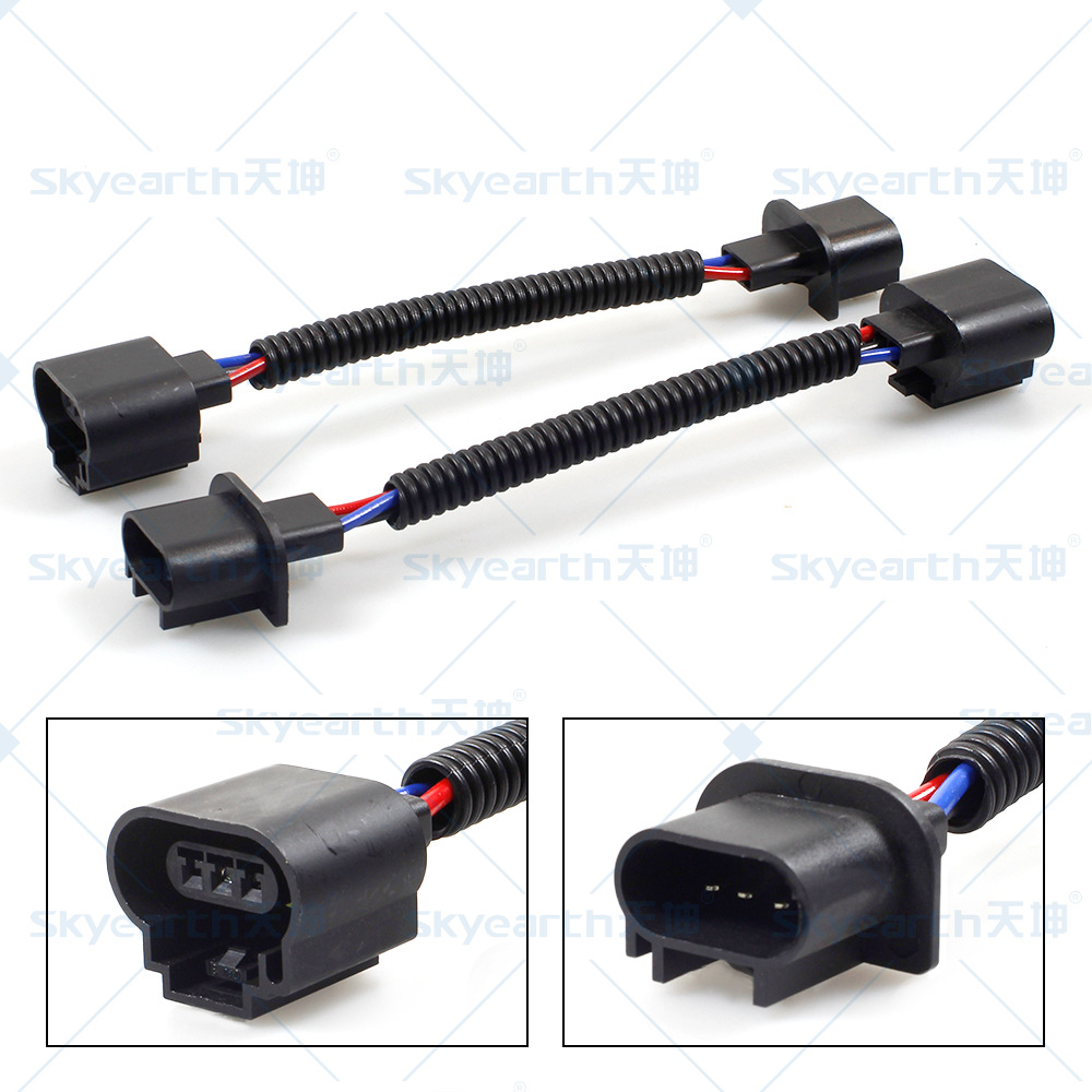 Faros de automóvil adaptador de lámpara de niebla de línea de extensión de lámpara de automóvil kit de arnés de cableado de fabricación directa puede producirse bajo demanda