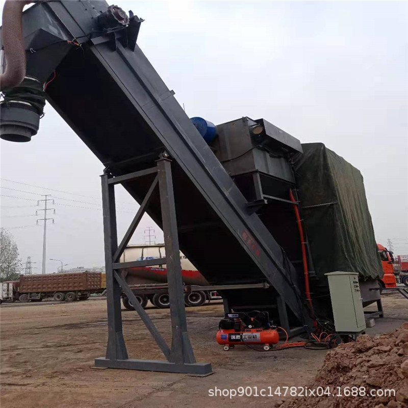 大连火车站集装箱卸车机定制 码头无尘集装箱 粉料卸灰机