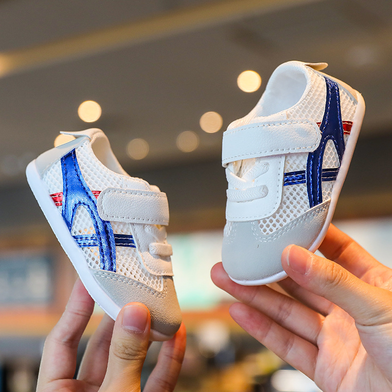 Summer New 0-1-2 Years Old Baby Soft Bottom Toddler Shoes Children's Breathable Mesh Shoes Infant Children's White Shoes