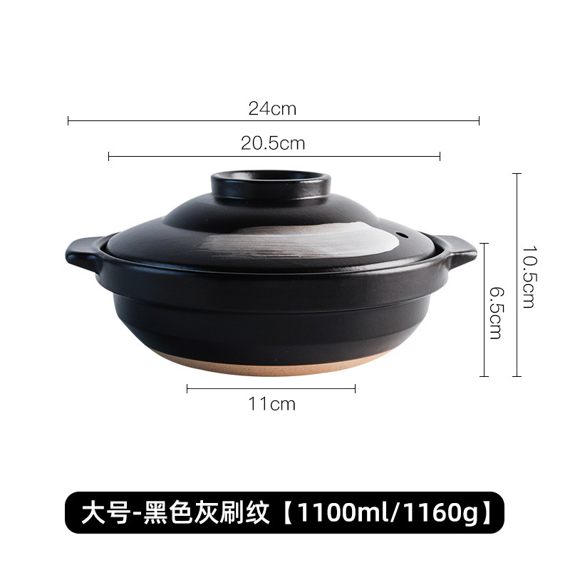 Olla de barro para uso doméstico, apta para estufas de gas, olla especial para hacer sopa, olla de barro, olla pequeña para cocinar arroz, olla de barro LOGO. image 25