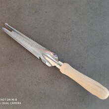 不锈钢长条铲窄铲园林铲木柄铲子园艺种花铲多肉兰花小型盆景