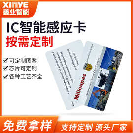物业管理非接触式IC卡F08芯片门禁卡智能感应酒店房卡PVC白卡厂家