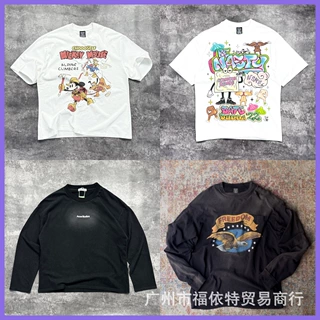 2025FW美潮嘻哈SAINT可爱卡通老鹰图案字母印花长袖短袖T恤打底衫