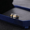 Fashionable glossy ring stainless steel for beloved, 2021 collection, three colors, wholesale