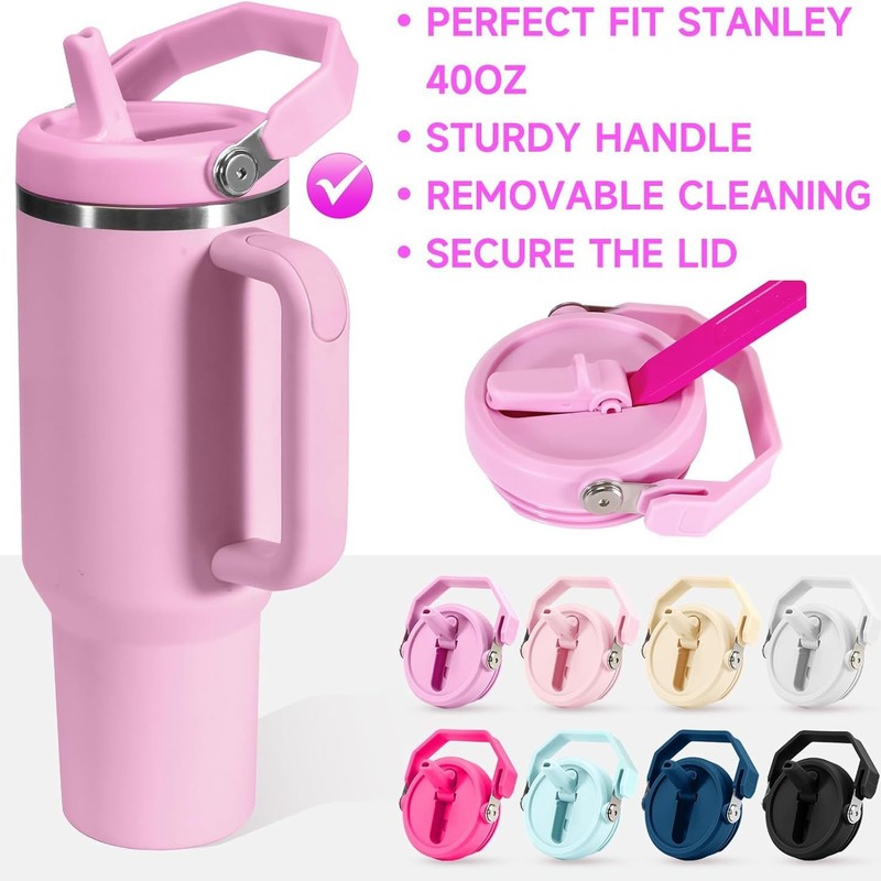 可拆卸翻盖吸管手柄盖替换件 40盎司Stanley杯配件ProTour系列|undefined