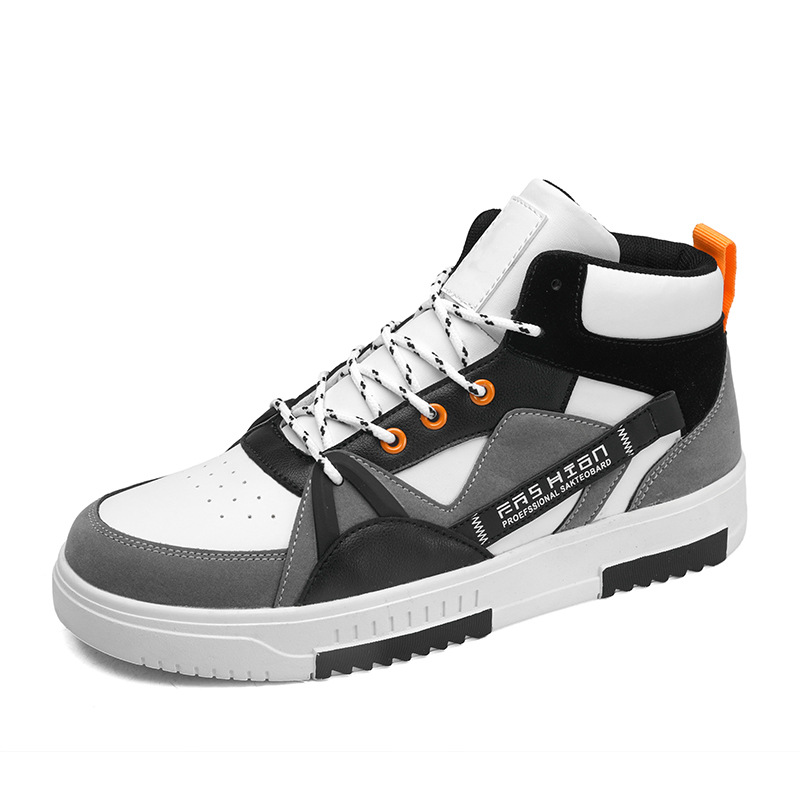Zapatos de hombre Otoño e Invierno nueva moda alta-top deportes casual zapatos de tablero de todos los partidos nicho diseño original zapatos de moda de estudiante de secundaria
