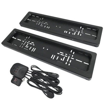 Cross-Border Supply European Standard Electric European License Plate Holder Xclpf Export License Plate Frame Suitable for European License Plates (License plate holder/license plate holder) - plastic-version