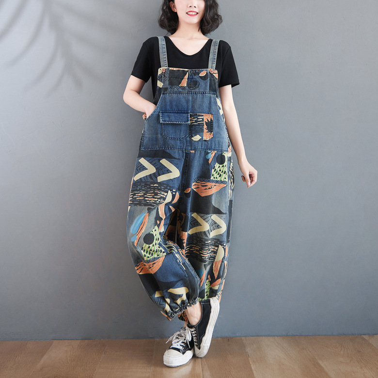 Women's Loose Plus Size Jumpsuit Image 4