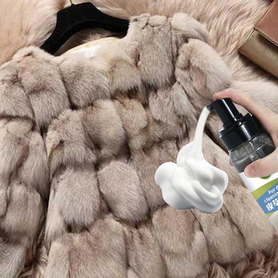 leather and fur Dry cleaner Lamb Fur collar clean Sheep velvet Fur one clean household Disposable Mink clean Conserve
