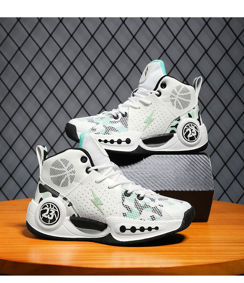 Basketball shoes men's blitz 8 sports children's summer breathable shock-absorbing wear-resistant big children's actual combat shoes_voghion.com