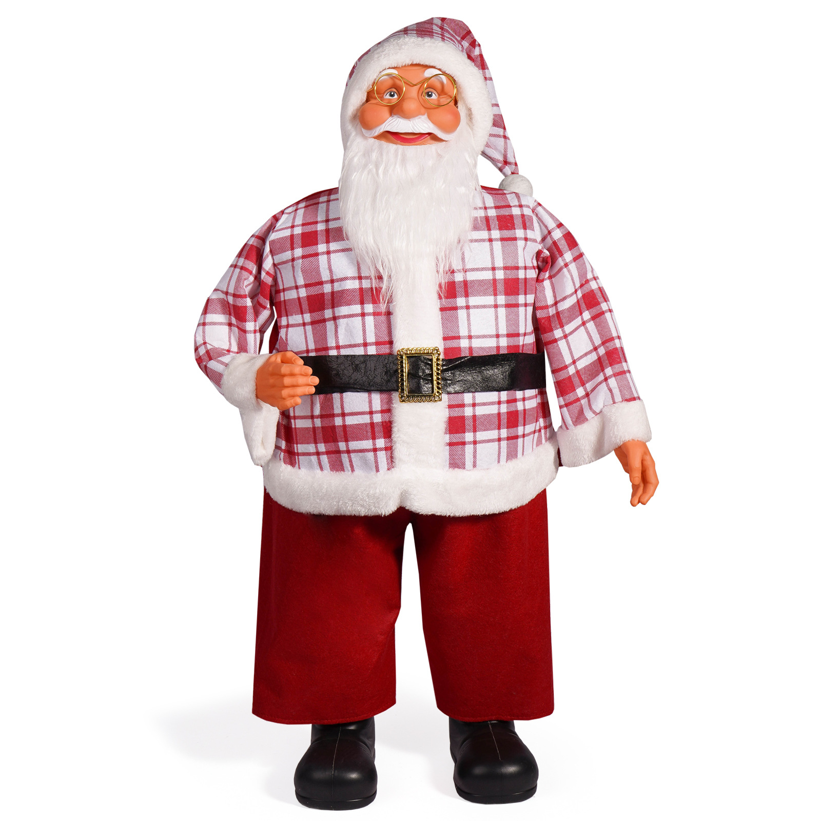 Navidad transfronteriza de 31 pulgadas Santa decoraciones grandes creativas decoraciones verdaderas adorables decoraciones navideñas