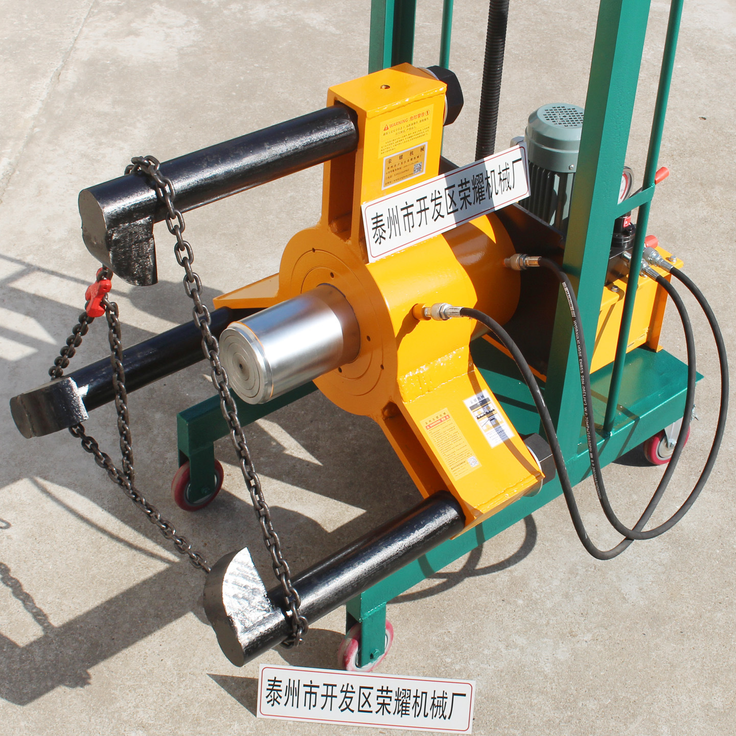 轴承皮带轮联轴器手动拆卸300吨车载液压拔轮器200T电动升降拉马