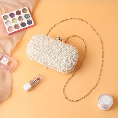 Retro Chinese Cheongsam Dress Clutch Bags for Women Girls party cheongsam pearl holding senior banquet package are handmade beaded bag