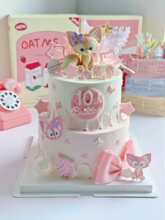 批发女孩公主蛋糕装饰摆件女小狐狸女生儿童甜品台生日插牌插