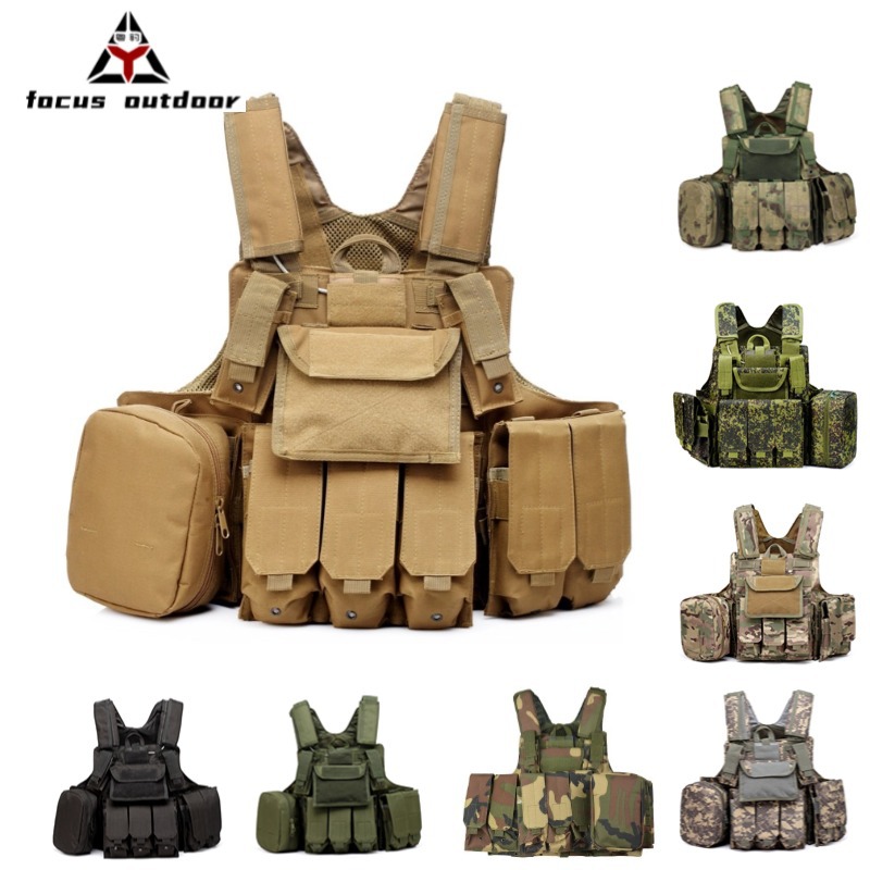 Ropa deportiva al aire libre, entrenamiento de camuflaje, chaleco de combate, chaleco a prueba de balas y a prueba de puñaladas, chaleco táctico de protección, chaleco