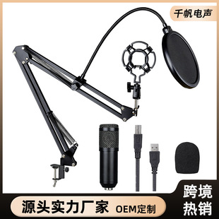 Foreign trade BM-800 condenser microphone computer game USB microphone live cable microphone