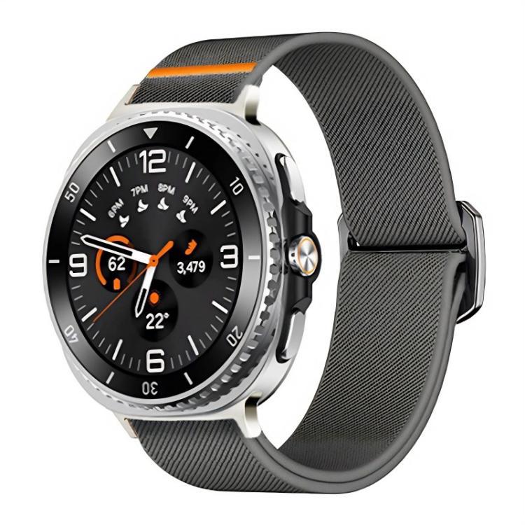 Para Samsung Galaxy Watch8 Stretch Nylon Correa de reloj deportiva de negocios correa de reloj de buey