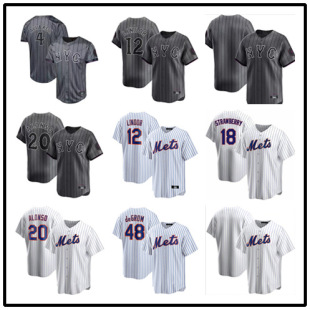 New Baseball Team League Mets Men's 20 #   22 # Short-Sleeved Loose and Versatile Cardigan Baseball Uniform