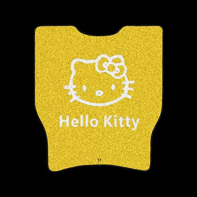Wire Rings, Waterproof and Anti-Slip – Electric vehicle foot mat - far-reaching-t90-yellow-hello-kitty