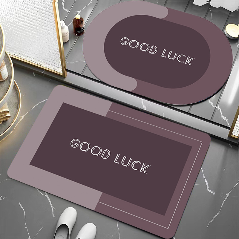 simple esterilla antideslizante de absorción de agua esterilla de suelo de baño esterilla de suelo de baño esterilla de suelo antideslizante de color sólido