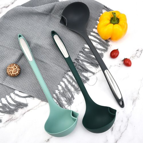 Silicone spatula, non-stick spatula, special food grade oil filter spoon, high temperature resistant cooking spatula, Chinese spatula, new Nordic style