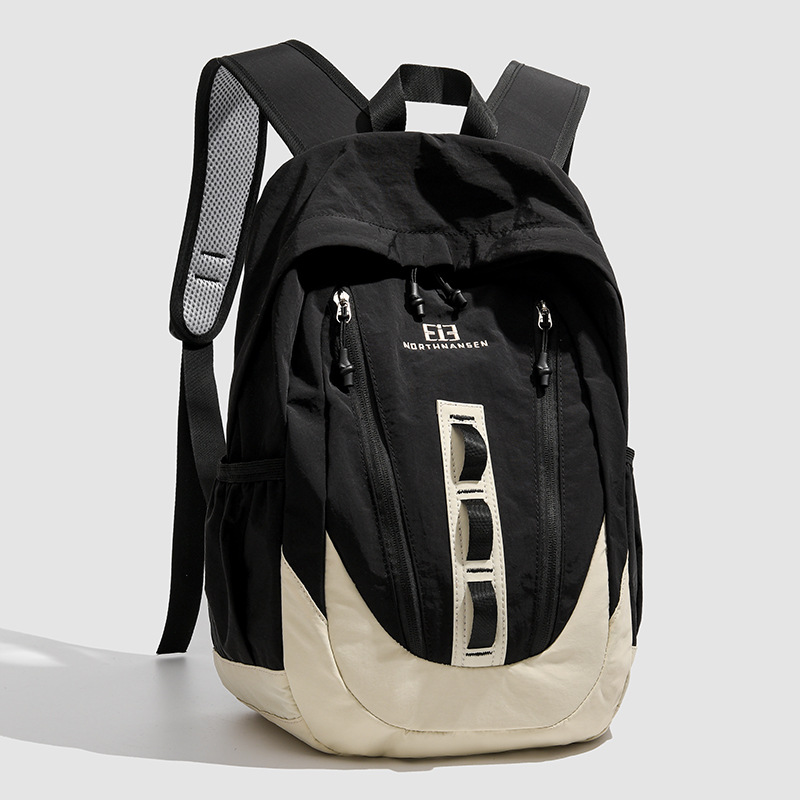 Color contrastante simple para hombres y mujeres 2025 nuevo bolso de estudiantes de secundaria secundaria universal bolso de computadora ligero bolso de viaje