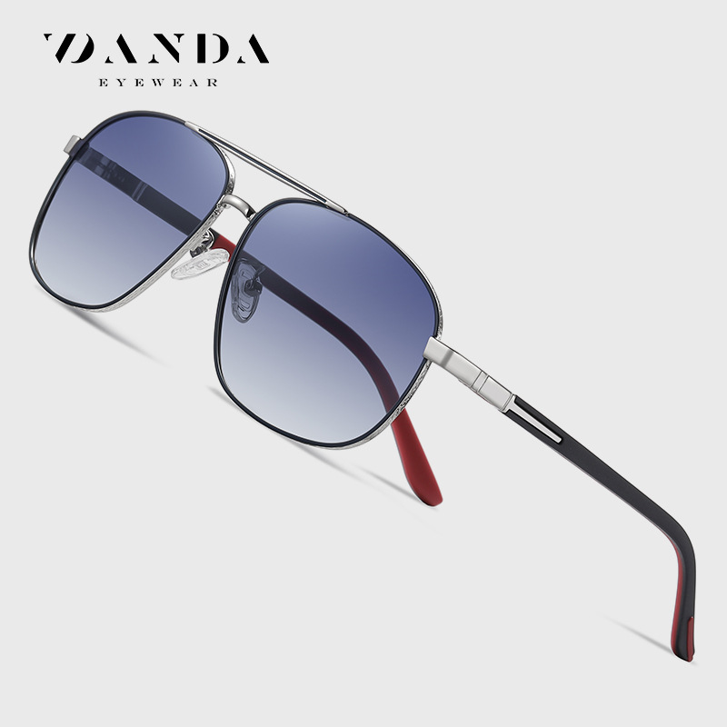 2021 gafas de sol polarizadas nuevo marco cuadrado de los hombres gafas de sol de metal 6306 doble Color Primavera pierna gafas de sol en stock