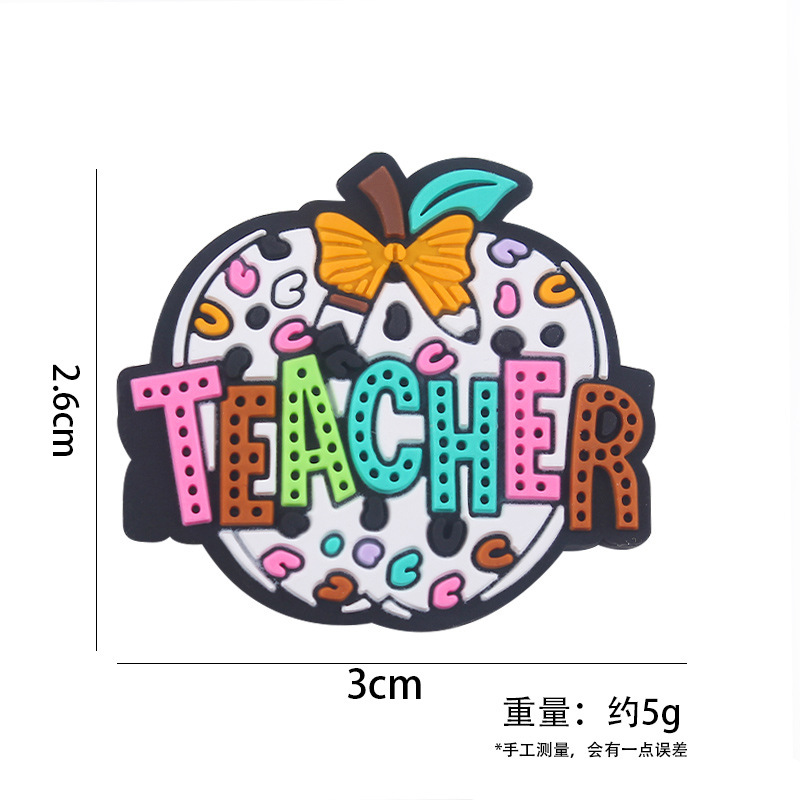 Productos para bebés Día del Maestro de dibujos animados Apple Tecla creativo DIY baby molar chupeta anti-caída accesorios de cadena