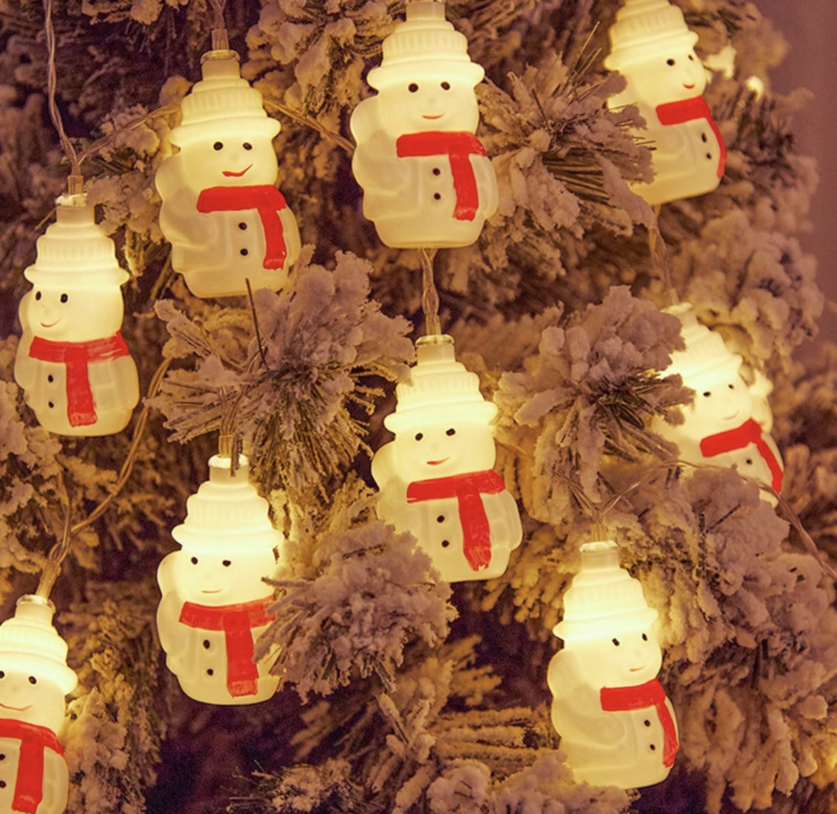 Linterna de cadena de luces de Navidad, muñeco de nieve, estrella, árbol de Navidad, habitación led, decoración de la escena del hogar, ambiente decorativo