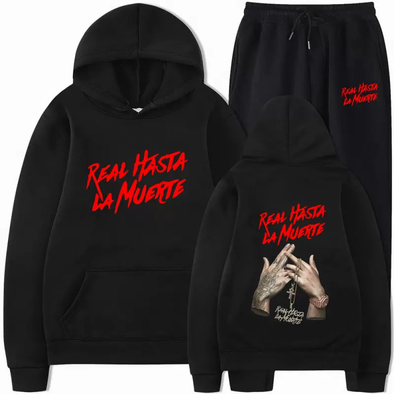 2025亚马逊速卖通男式运动服套装 抓绒连帽衫套装 时尚卫衣现货