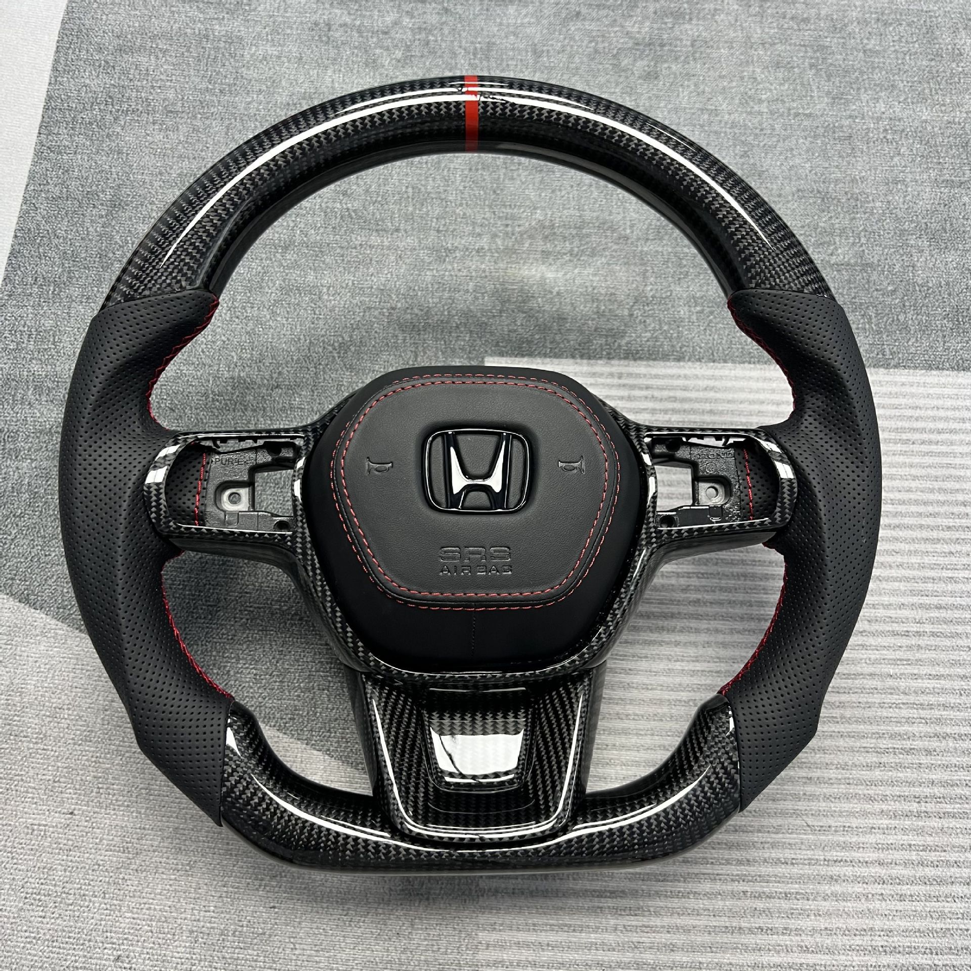 Carbon fiber steering wheel modification customization is suitable for Honda 11th generation Civic car interior steering wheel processing