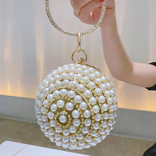 Dinner Handbag, Banquet Small Purse, Pearl Small Bag, Diamond-Encrusted Women's Bag, Fairy Shoulder Bag, Celebrity Clutch Bag