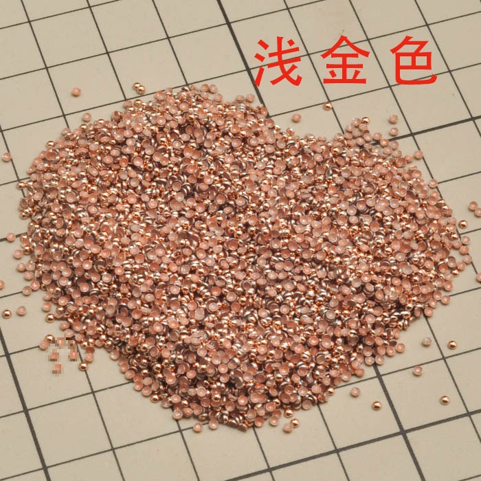 DIY ob11兵人娃衣 进口烫片 小圆德国胶烫钉 烫扣 迷你银色1.39mm