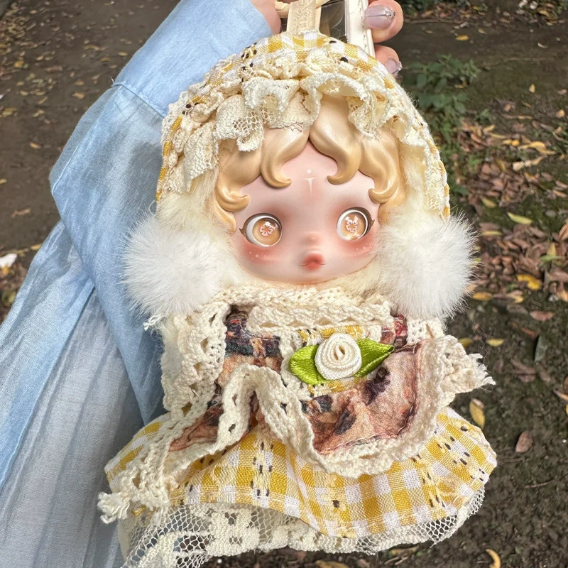 (DollPANDA) POP MART SKULLPANDA Light Weaver Garden зимняя серия движущихся кукол, одежда для куклы