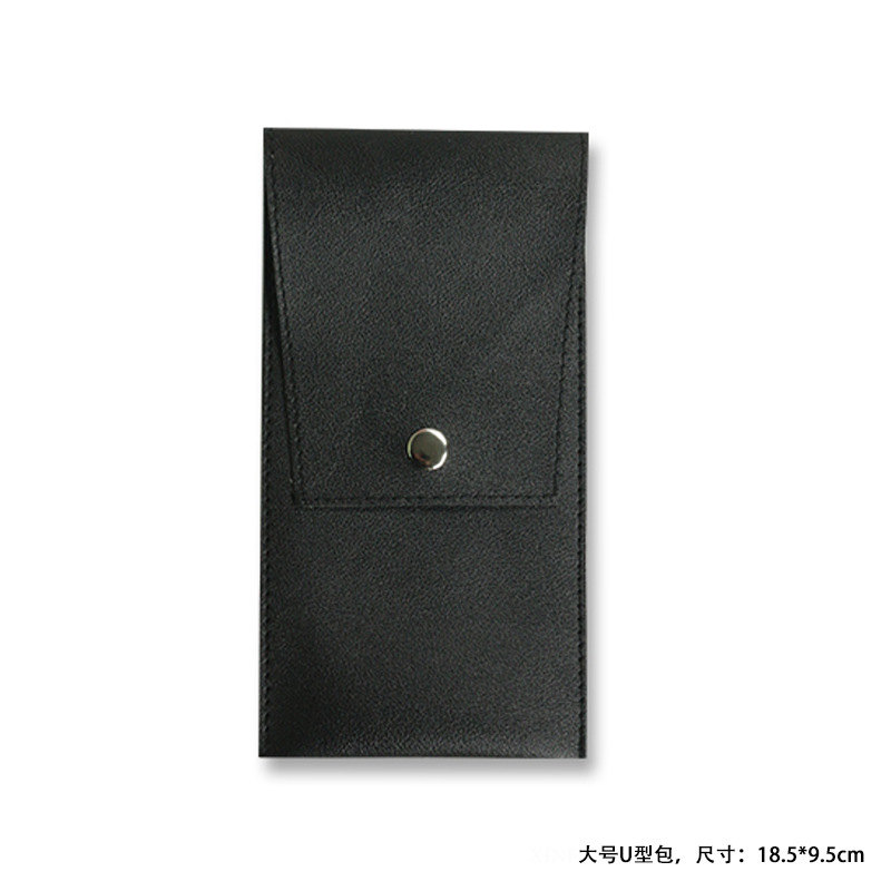 Bolso grande en forma de U negro