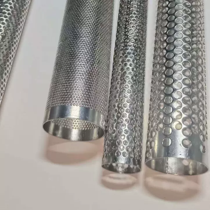 冲孔网滤筒圆柱形过滤网筒工业管道过滤器滤芯骨架不锈钢多孔滤筒
