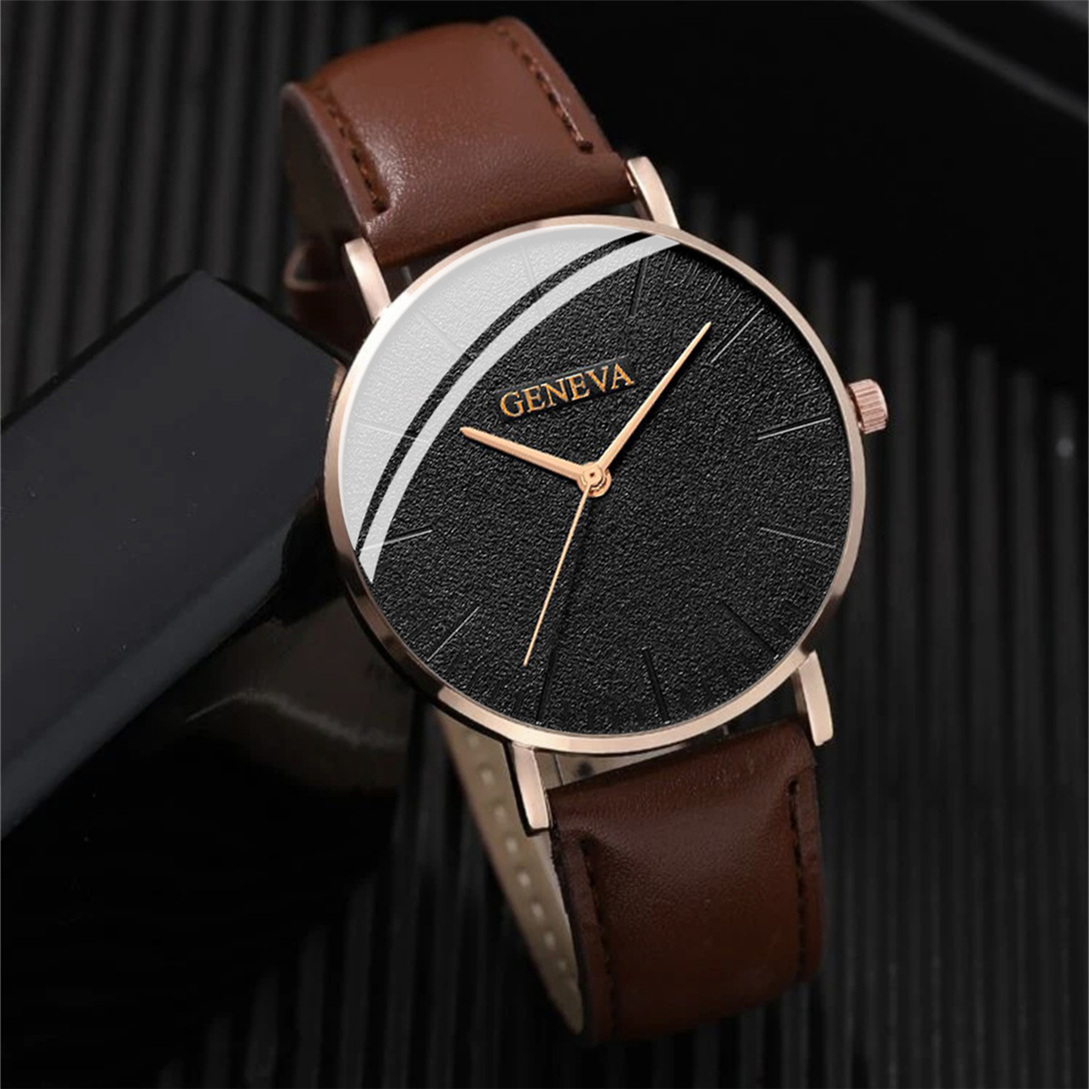 Casual Letter Buckle Quartz Men's Watches display picture 6