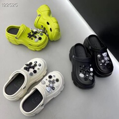 新時尚松糕底洞洞鞋女款厚底增高防滑網紅可愛沙灘涼拖鞋外穿夏季