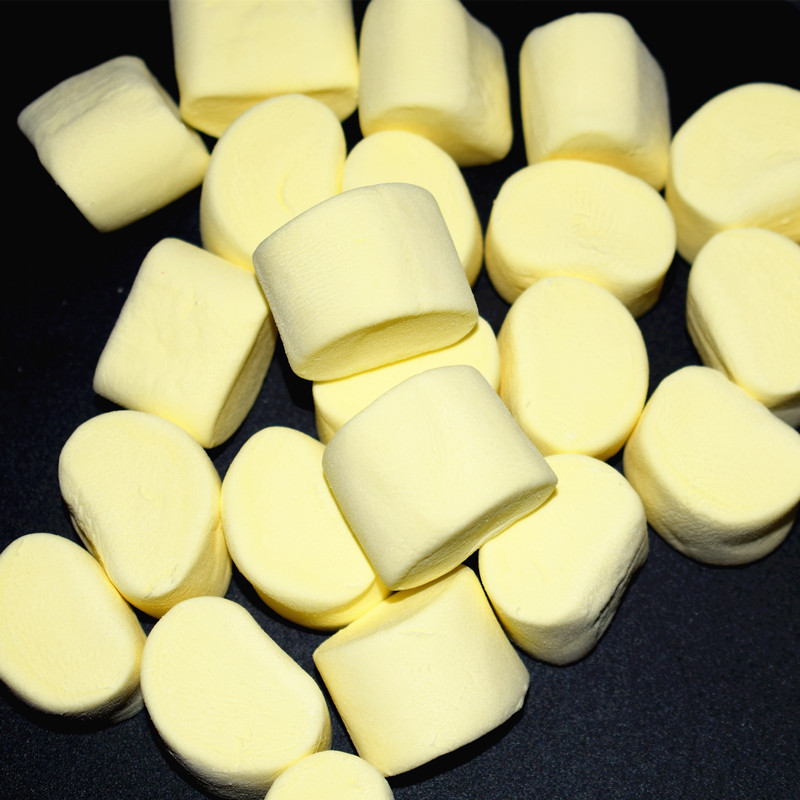 Yellow Cylindrical Marshmallow Candy DIY Baking Cake Decoration Milk Tea Coffee Dessert Companion Snowflake Cake Free Shipping
