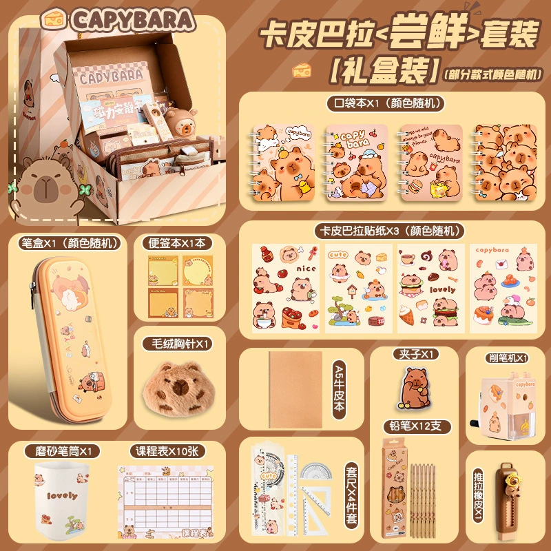 Stationery Gift Box (Kuromi) — Elementary Student Set, Multi-piece Kit, Carry Case