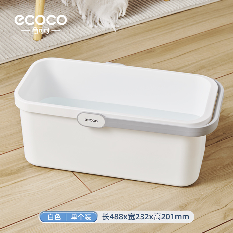 Cubo de plástico doméstico grande portátil rectangular lavabo esponja trapeador trapeador especial cubo trapeador