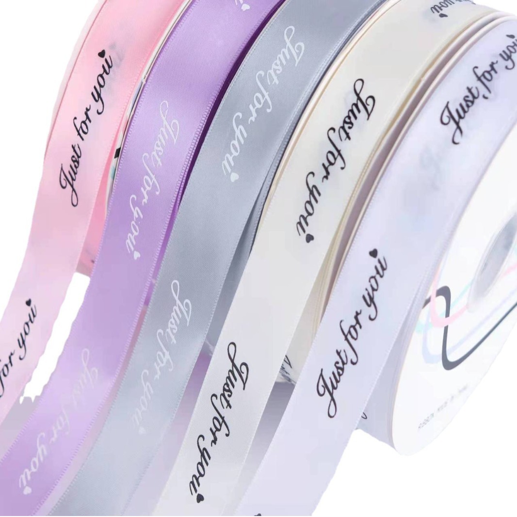 Inglés poliéster cinta flores regalo cinta DIY regalo decorativo cinta de embalaje ramo cinta al por mayor