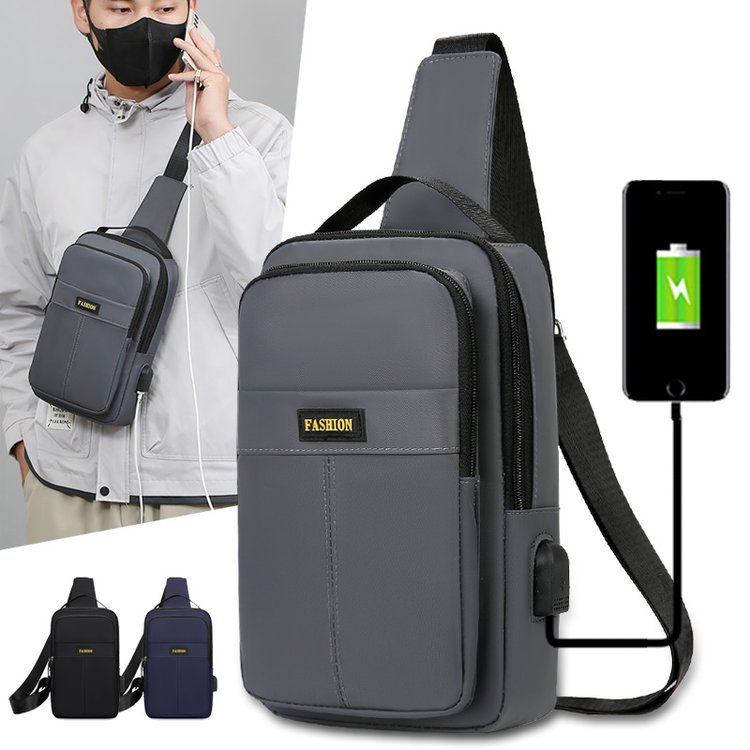 2023 New Casual Shoulder Bag Oxford Cloth Small Backpack Solid Color Men's Bag Casual Crossbody Bag Handheld Business Bag_voghion.com