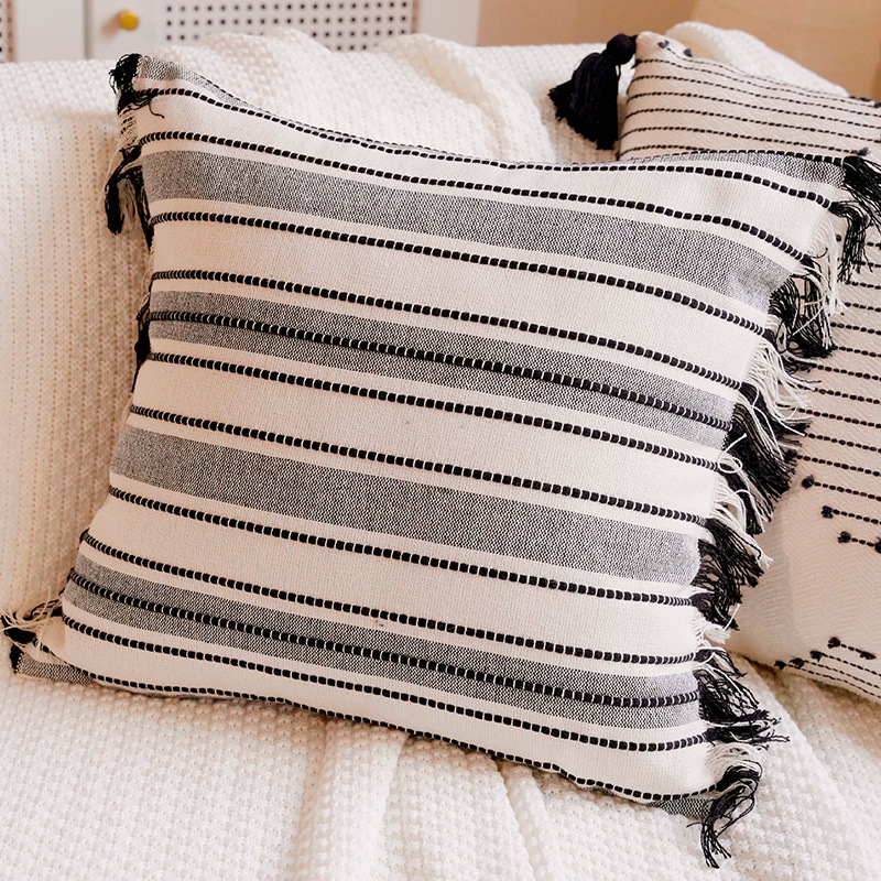 Sofá de estilo de crema de estilo nórdico lujoso cama ventana flotante sofá almohada cojín almohada image 20