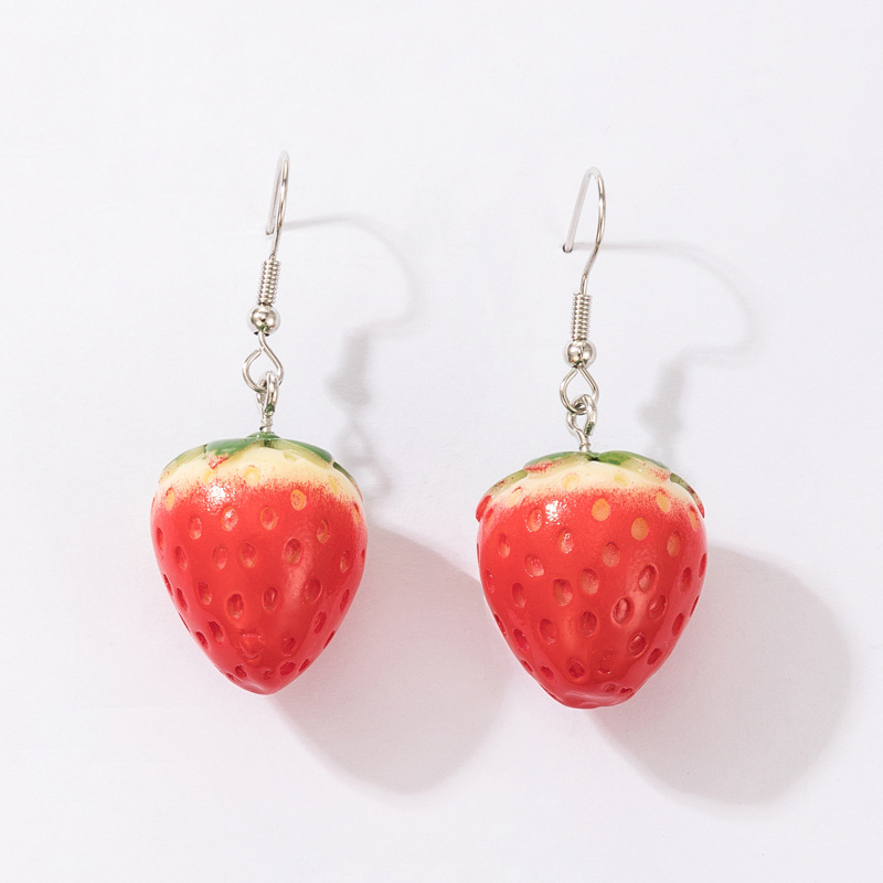 cartoon fruit food cute earrings wholesalepicture13