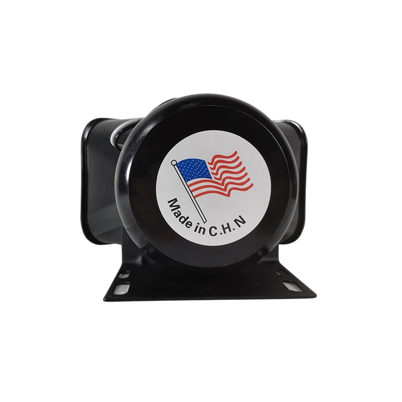 12V Car Alarm Speaker 200W High-Power Loudspeaker Siren Speaker Slanted Design Black Horn Speaker