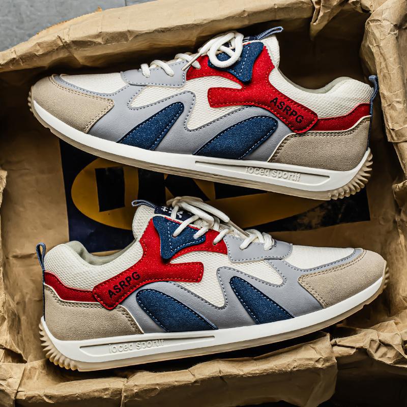 Zapatos Forrest Gump de malla de suela delgada para hombre 2025 verano nuevo estilo coreano transpirable deportes y ocio todo-fósforo zapatillas para correr en nombre del cabello