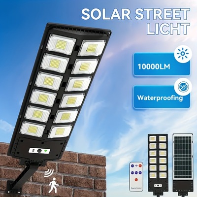 2026 Autumn and winter Cross border Foreign trade new pattern Super bright solar energy street lamp outdoors 6500K white light
